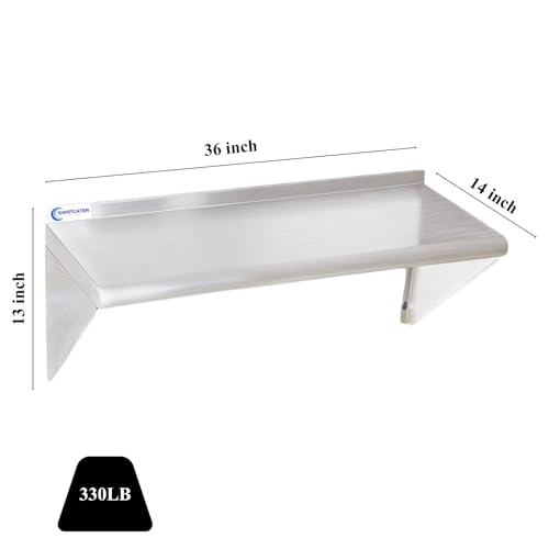 Stainless Steel Shelf 2 Pack 14"x36" (2 Count)