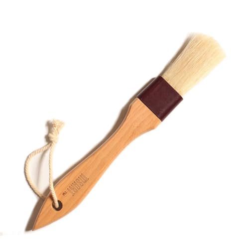 Pastry Brush Natural Boar Bristle Wooden Food Basting Brush
