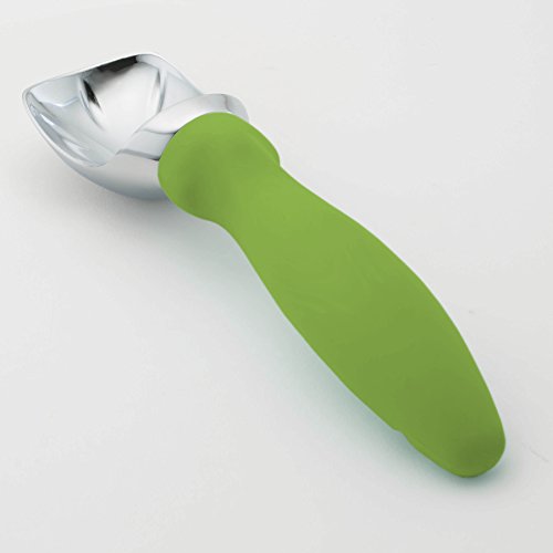 Heavy Duty Metal Ice Cream Scoop with Soft Grip Handle