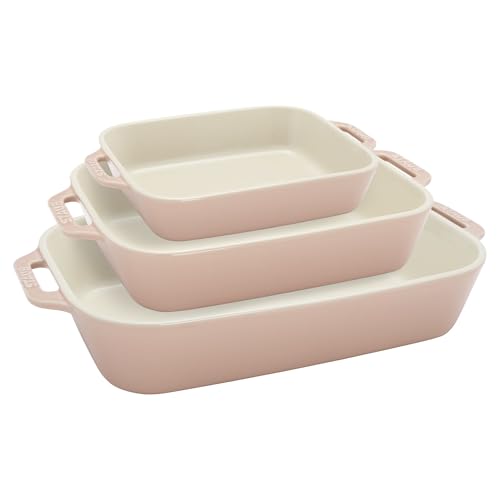 Ceramic 3 pc Rectangular Baking Dish Set (3 Count)