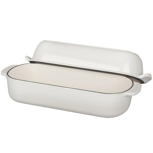 Enameled Cast Iron Loaf Pan with Lid