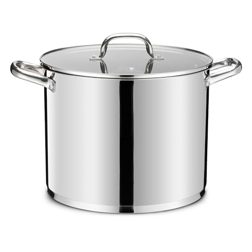 14 QT Stainless Steel Large Stock Pot