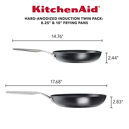 Hard Anodized Induction Nonstick Frying Pan Set