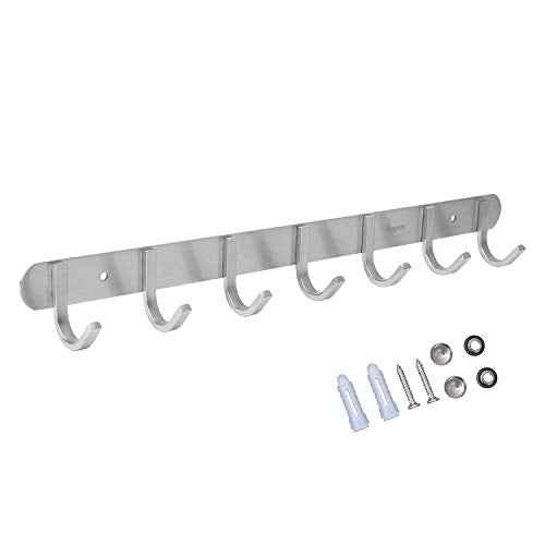 Towel Hook Rack Brushed Nickel 17