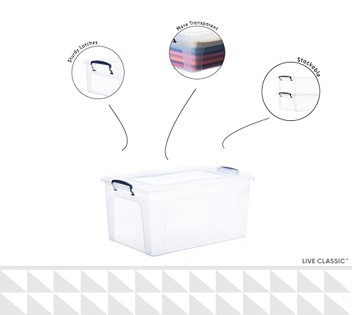 Storage Bins with Lids (4 Count)
