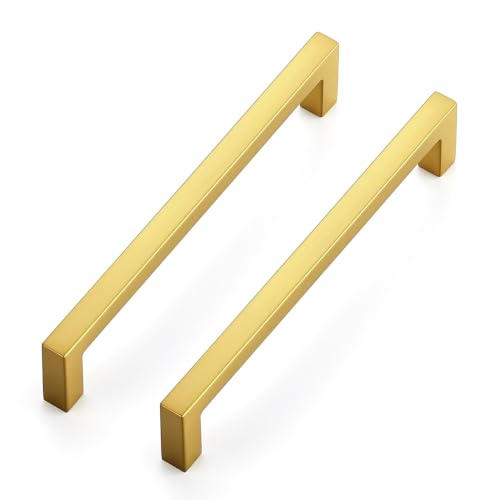 Gold Cabinet Handles Solid Cabinet Pulls (5 Count)
