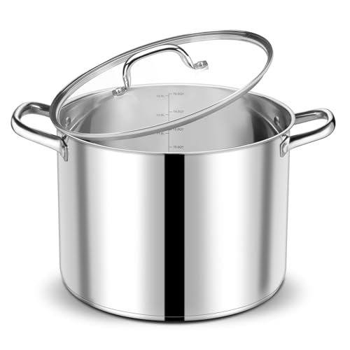 16 QT Stainless Steel Stock Pot with Lid