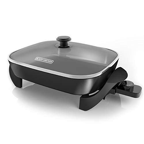 12x15 Inch Electric Skillet with Glass Lid