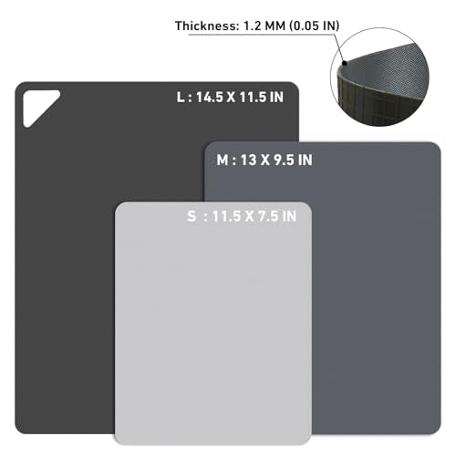 Flexible Plastic Cutting Boards for Kitchen (6 Count)
