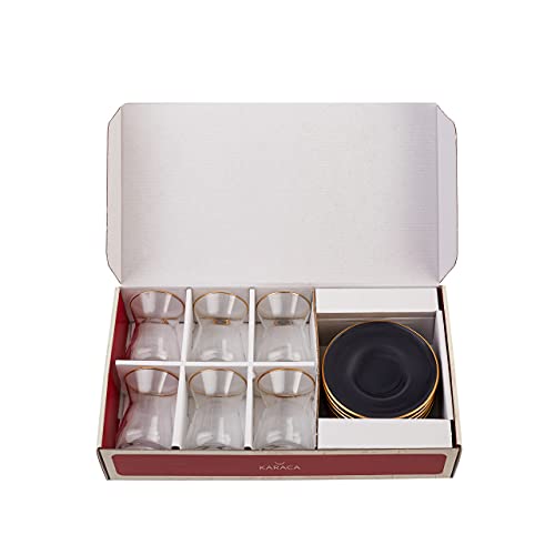 Turkish Tea Glasses Set for 6 (6 Count)