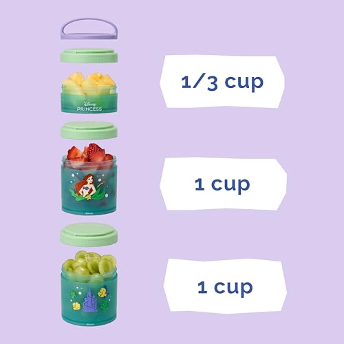 Disney Princess Stackable Snack Containers for Kids