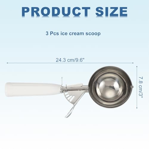 3 Pcs Cookie Scoops Ice Cream Scoop w