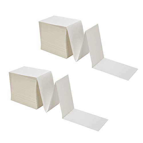 Fanfold 4 x 6 Direct Thermal Labels White Perforated Shipping Labels (2000 Count)