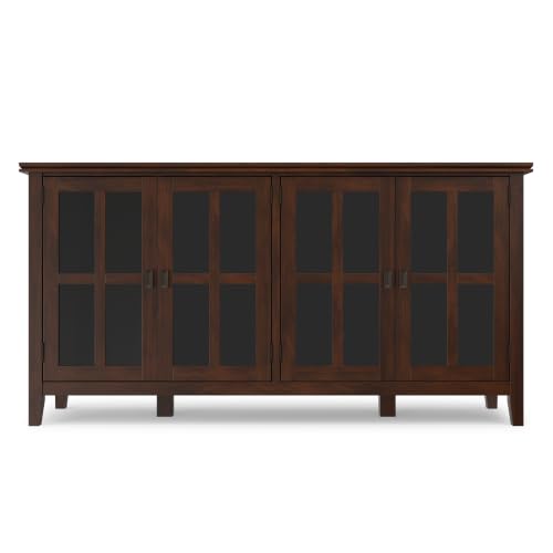 Artisan 66" Wide Solid Wood Sideboard in Russet Brown