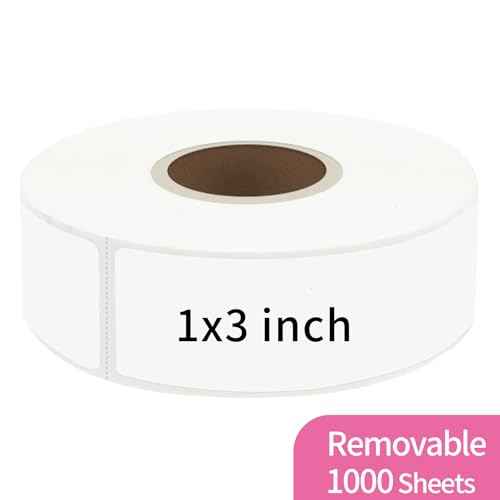 1000 Blank Removable Freezer Labels