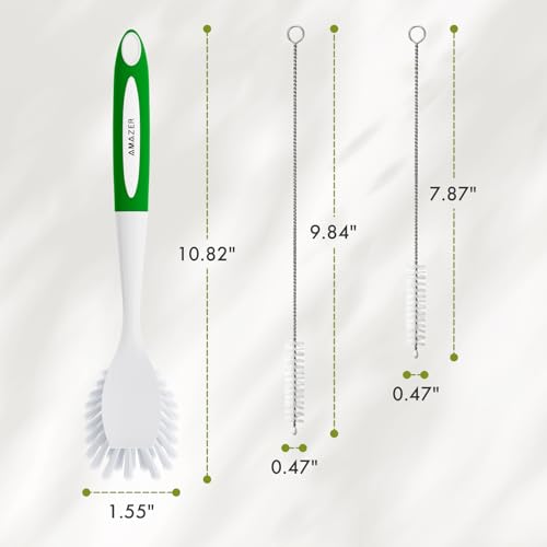 Dish Brush with Handle (4 Count)