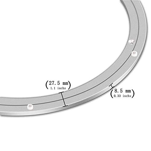 Lazy Susan Hardware Aluminum Metal Rotating Turntable Bearings Swivel Plate Hardware for Dining