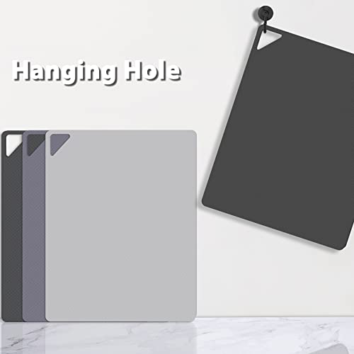 Flexible Plastic Cutting Boards for Kitchen (3 Count)