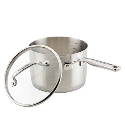 3 Ply Base Brushed Stainless Steel Sauce Pan