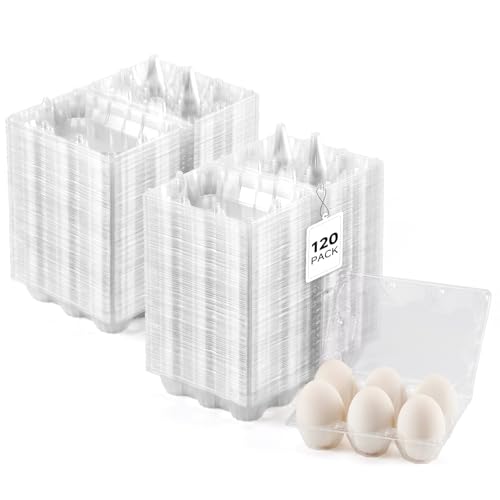 120Pack Jumbo Egg Cartons Duck Egg Cartons Extra Large Egg Containers (120 Count)