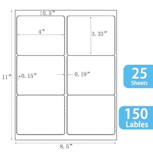 6 UP Shipping Labels (150 Count)
