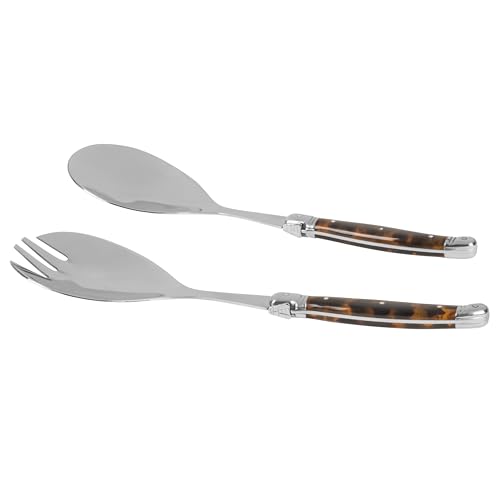 Laguiole Connoisseur Tortoise Shell Salad Servers Set