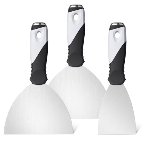 3Pack 3" 5" 6" Stainless Putty Knife & Paint Scraper
