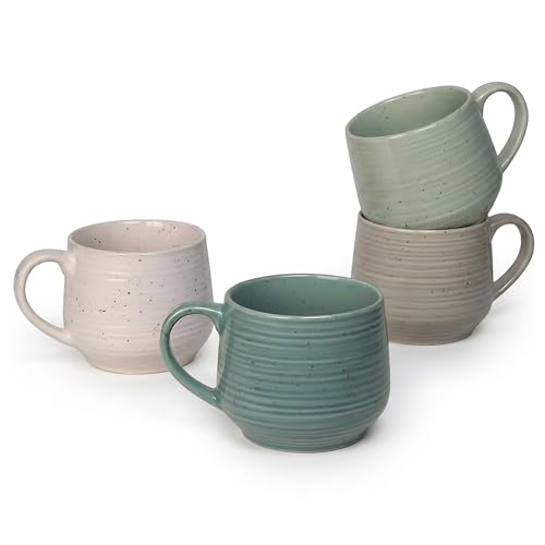 Siterra Artist's Blend 17 oz. Stoneware Mug Set (4 Count)