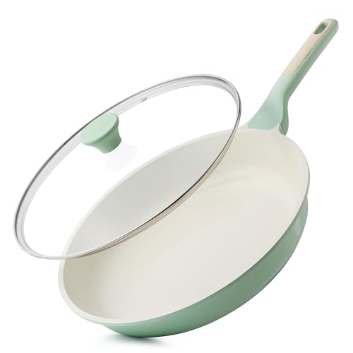 11In Nonstick Ceramic Frying Pan with Lid