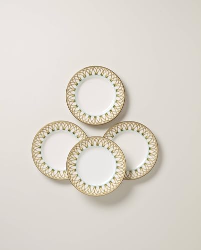 897295 British Colonial Bamboo Accent Plates (4 Count)