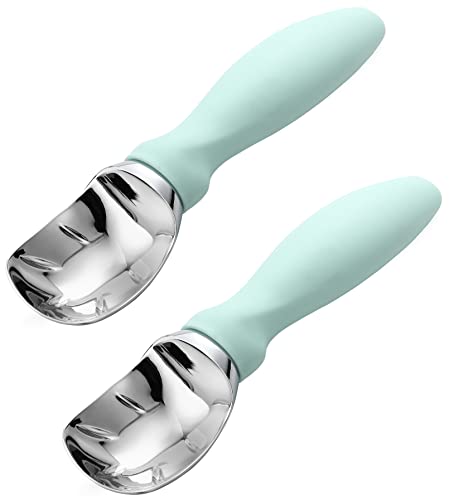 Heavy Duty Metal Ice Cream Scoop for Kitchen (2 Count)