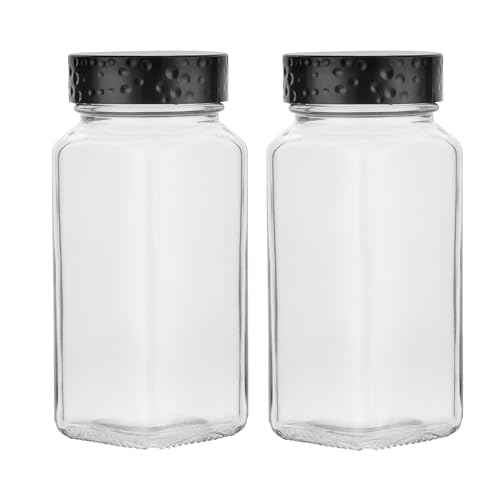 2pcs Black Spice Jars