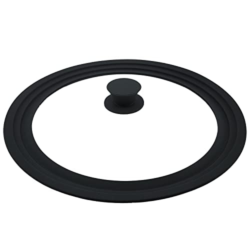 Tempered Glass Universal Cookware Lid Black 1 Pack