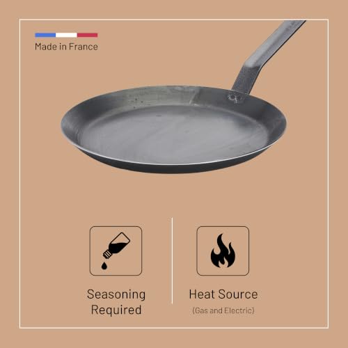Blue Carbon Steel Crepe & Tortilla Pan