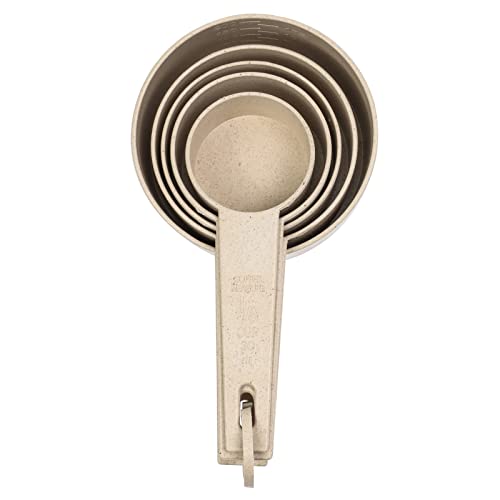 Cream Wheat Straw 10PC Measuring Cups Spoons Set
