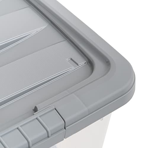 Plastic Storage Containers with Secure Latching Lids (6 Count)