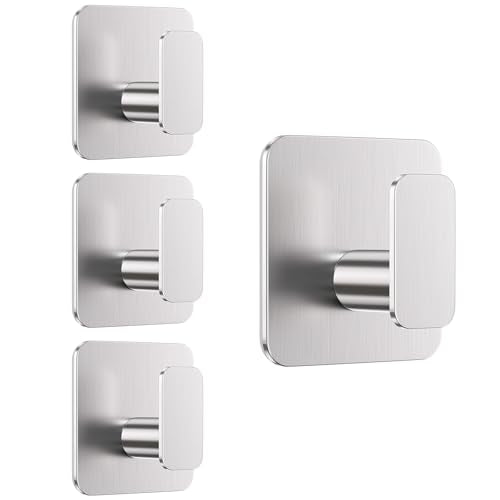 Silver Hooks for Hanging Heavy Duty (4 Count)