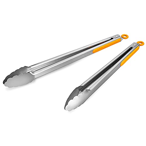 304 Stainless Steel Kitchen Cooking Tongs (2 Count)