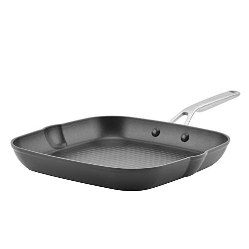 Hard Anodized Induction Nonstick Stovetop Grill Pan