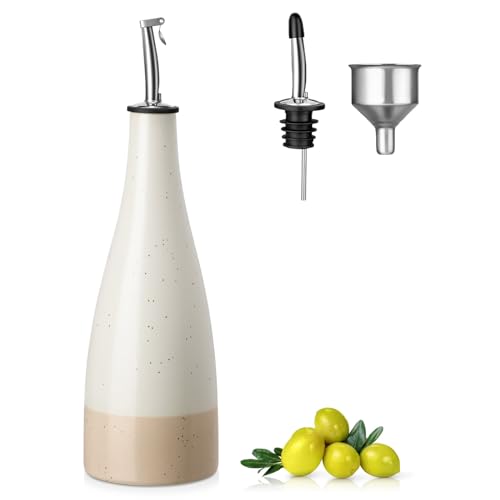 16 Oz Ceramic Olive Oil Dispenser Bottle