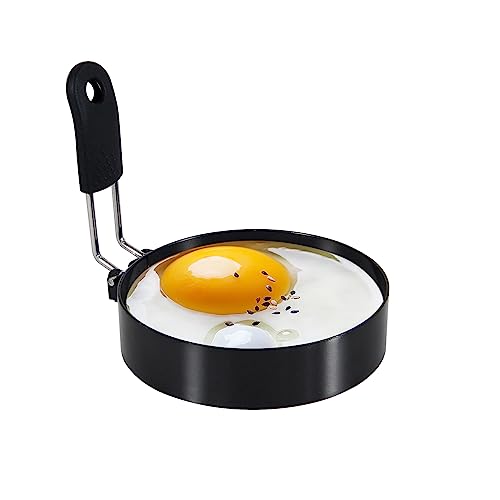 3.5'' Egg Rings with Silicone Handle