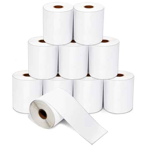 4" X 130 ft Direct Thermal Continuous Feed Labels (10 Count)