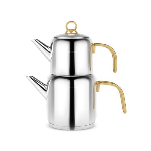 New Mira Turkish Tea Set for Stovetop