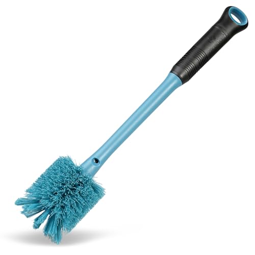 2-in-1 Bottle Brush and Straw Cleaner Brush, Smokey Blue, 1 Pack