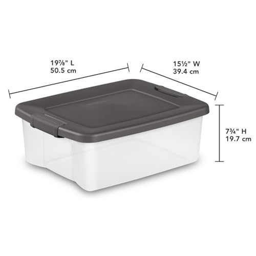 18 Pack Plastic Storage Bins w (18 Count)