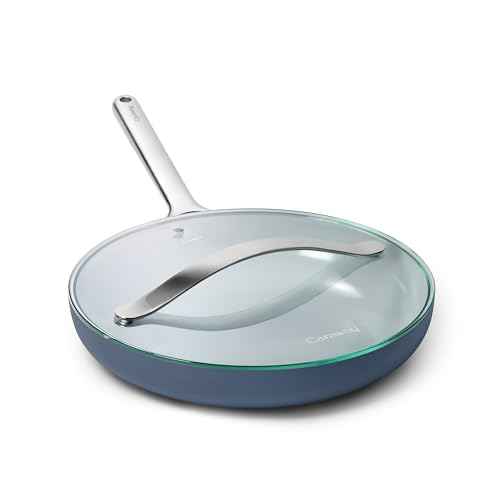 12" Non Stick Ceramic Frying Pan with Glass Lid