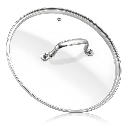 11 IN Glass Lid with Stainless Steel Handle for Frying Pan