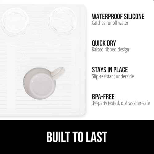 Patented BPA Free Silicone Dish Drying Mat