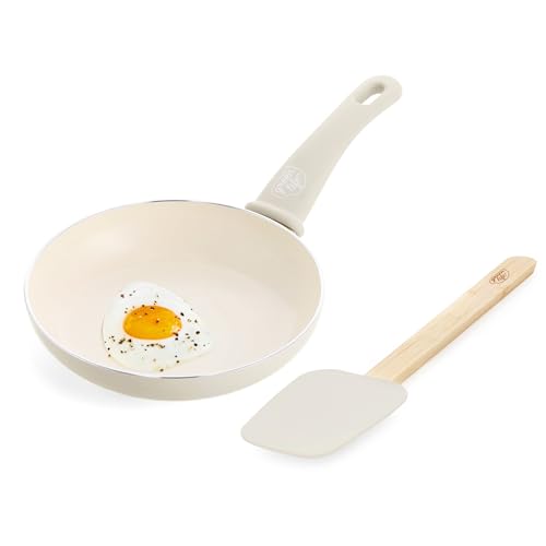 Soft Grip 8” Frypan Skillet and Spatula Breakfast Cookware Set