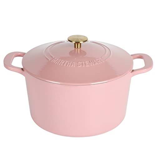 Gatwick 7 Quart Enamel Cast Iron Dutch Oven Pot with Lid